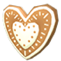 Gingerbread Heart Flying Disc