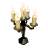 Halloween Black Victorian Candlestick Rattle